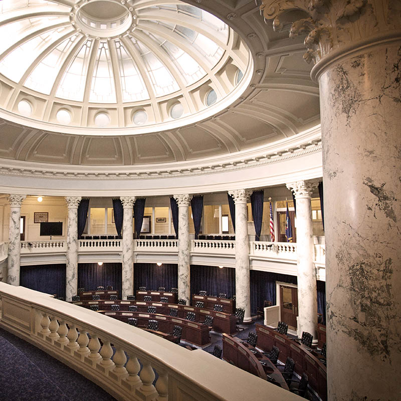 Inside of a government building